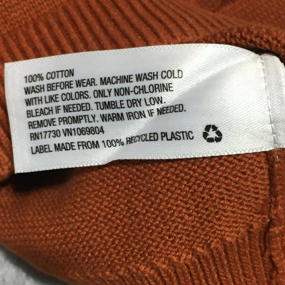 Baby Cat & Jack Infant Sweater NB New Born Rust Orange Brown Knit Ribbed Sweater - Picture 5 of 7